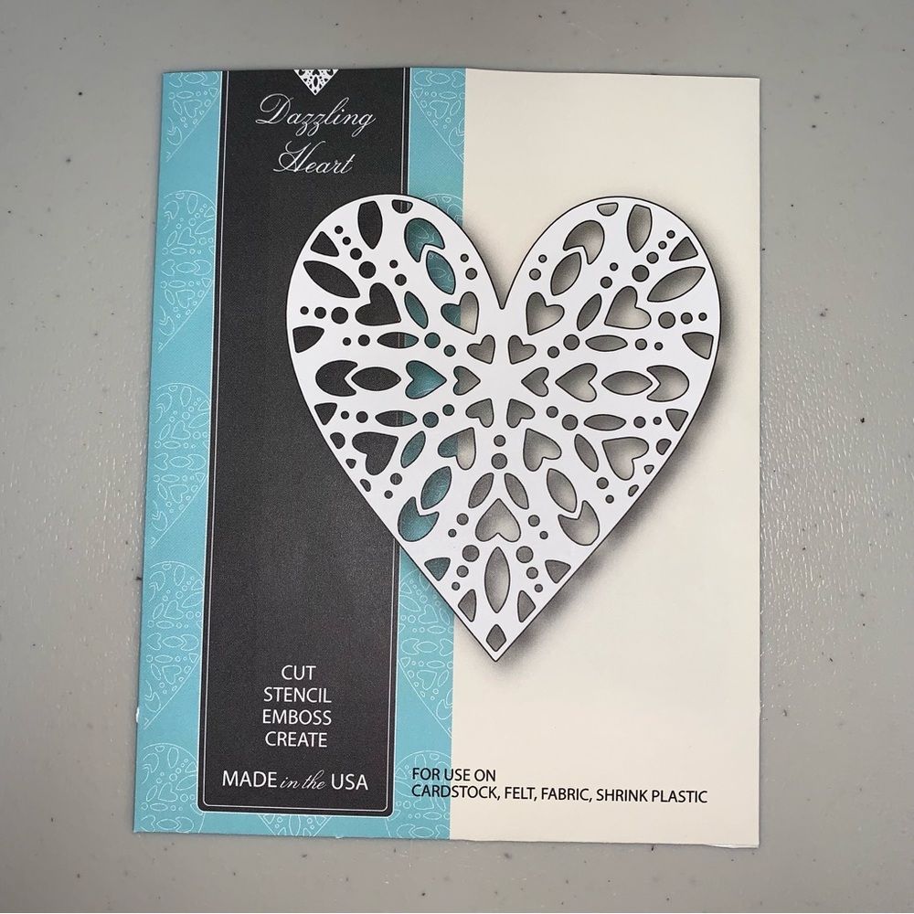 Heart Doiley Cut Out Metal Die Cut Thinlit Framelit Paper Scrapbook Card Craft